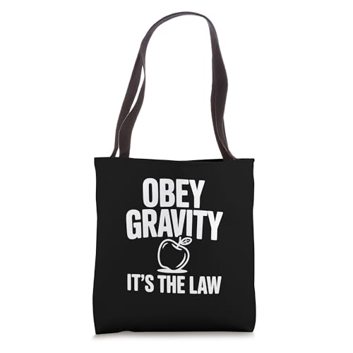 Obey Gravity It's The Law Funny Science Nerd Tote Bag