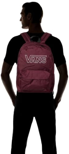 Vans Old Skool Flying V Backpack - Everyday Laptop Bag, 15" Computer Sleeve, Bottle Pockets, 2 Compartments, Organizer Panel, Port Royale, One Size