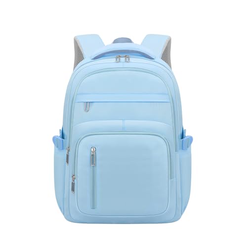 KBTYE Cute School Backpack for Women Men Casual Travel Laptop Backpack Aesthetic Lightweight College Bookbags for Kids(Blue)