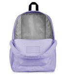 JanSport Cross Town Backpack - Simple Bag for Everyone with 1 Main Compartment, Front Utility Pocket - Premium Class Accessories - Pastel Lilac