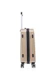 Rockland Irvine Hardside Spinner Wheel Luggage, Champagne, 19", 23", 27"