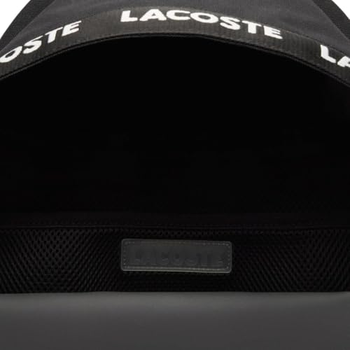 Lacoste Unisex Neocroc Seasonal Backpack, Tape Black, One Size