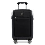 Travelpro Platinum Elite Hardside Expandable Carry on Luggage, 8 Wheel Spinner, TSA Lock, Hard Shell Polycarbonate Suitcase, Shadow Black, Compact Carry on Laptop Pocket 20-Inch