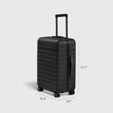 Away Bigger Carry-On Luggage, Lightweight Hardside Large Suitcase with Spinner Wheels, TSA Lock, Airline Approved, Jet Black