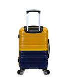 Rockland Melbourne Hardside Expandable Spinner Wheel Luggage, Two Tone Navy, Carry-On 20-Inch