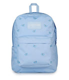 JanSport Superbreak Plus FX Backpack - Work, Travel, or Laptop Bag with Water Bottle Pocket, Superbreak Plus Fx, Tiny Butterflies Hydrangea/Md Bl