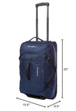 Eddie Bauer Traverse Luggage | Roller Wheels | Telescoping Handle | Travel | Vacation | Ripstop Nylon - Medium Indigo, 22"