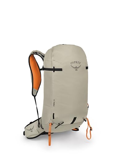 Osprey Firn 28L Ski and Snowboard Backpack, Sandy Grey/Tequila Orange, Small/Medium