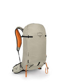 Osprey Firn 28L Ski and Snowboard Backpack, Sandy Grey/Tequila Orange, Small/Medium