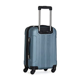 Kenneth Cole REACTION Out of Bounds Lightweight Hardshell 4-Wheel Spinner Luggage, Granite Blue, 24-Inch Checked