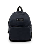 Everest Luggage Classic Backpack with Front Organizer, Navy, Medium