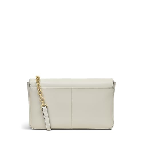 RADLEY London Columbia Grove Floral Women's Small Leather Flapover Crossbody Bag, Chalk