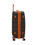 Rockland Melbourne Hardside Expandable Spinner Wheel Luggage, Charcoal, 2 Piece (20"/28")