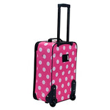 Rockland Fashion Softside Upright Luggage Set, Expandable, Pink Dots, 2-Piece (14/19)