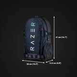 Razer Rogue v3 14" Gaming Laptop Backpack: Travel Carry On Computer Bag - Tear and Water Resistant - Mesh Side Pocket - Fits 14 inch Notebook - Black
