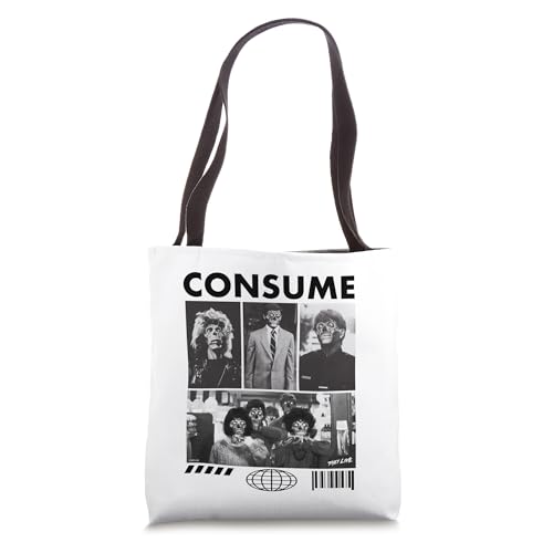 They Live Consume Aliens Collage Tote Bag | Backpacks4Less