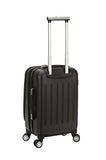 Rockland Titan Hardside Carry-On Spinner Luggage, Black, Carry-On 19-Inch (F2401-BLACK)