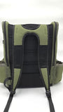 Wildhopperz Disc Golf Backpack, Holds 26+ disk with putter slots, Heavy Duty 600D Polyester, Multiple Storage Pockets, Cinch Tie Drink Pockets, Pencil and Pad slots, Durable and Waterproof