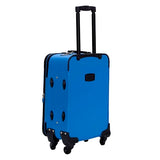 Rockland Pasadena Softside Spinner Wheel Luggage, Blue, Carry-On 20-Inch