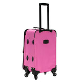 Rockland Pasadena Softside Spinner Wheel Luggage, Pink, Carry-On 20-Inch