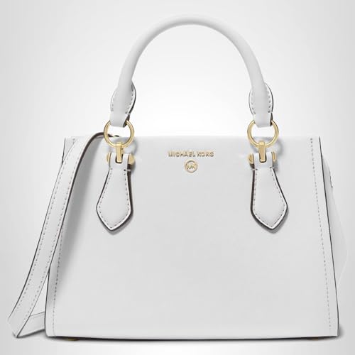 Michael Kors Women's Marilyn Small Crossbody Bag, Gold-Tone Hardware/Optic White