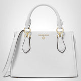 Michael Kors Women's Marilyn Small Crossbody Bag, Gold-Tone Hardware/Optic White