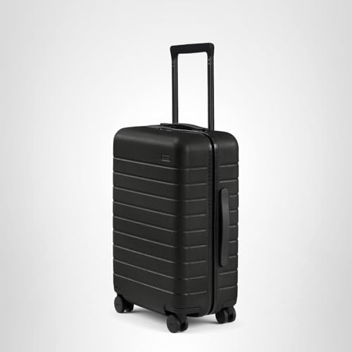 Away Carry-On Luggage, Lightweight Hardside Suitcase with Spinner Wheels, 22 Inch Airline Approved, TSA Lock, Jet Black
