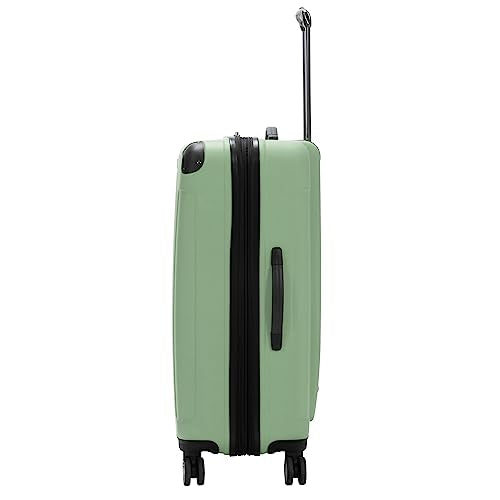 Kenneth Cole REACTION Renegade Luggage Expandable 8-Wheel Spinner Lightweight Hardside Suitcase, Seafoam, 28-Inch Checked