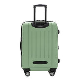 Kenneth Cole REACTION Renegade Luggage Expandable 8-Wheel Spinner Lightweight Hardside Suitcase, Seafoam, 24-Inch Checked