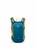 Osprey Moki 3L Kids' Biking Backpack with Hydraulics Reservoir, Blue Spikemoss