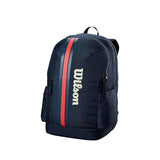 WILSON 2025 Team Tennis Backpack - Navy/Red, Holds up to 2 Rackets