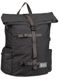 Fjällräven Vardag Foldsack 25 Backpack - Durable Fabric, Roll-Top Closure, Classic Design - School, Travel, Coal Black, One Size