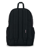 JanSport Lounge Pack FX – Large Main Compartment, Dual Water Bottle Pockets, Front Drawcord Pocket, Padded Laptop Sleeve, Black