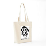 CafePress Obey The Schnoodle Propaganda Tote Bag Reusable Natural Beige Canvas Shopping Bag