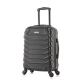 InUSA ENDURANCE Luggage with Spinner Wheels | Durable Lightweight Hardshell Suitcase, Spacious Travel Bag with Handle and Trolley | 20-Inch Carry On Small Luggage | Black
