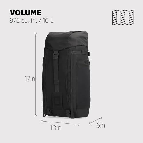 Topo Designs Mountain Pack 16L 2.0, Black / Black