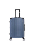 Rockland Costa Mesa 3 PC Luggage Set, 2 PC Hard Case Upright Luggages with Spinner Wheels and a 14" Polyester Tote Bag, Blue, (14" Tote, 20", 24")