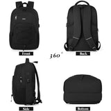 YAMTION School Backpack for Men and Women,College Bookbag Teens Laptop Backpack Schoolbag with USB Port for Students Work Business Office