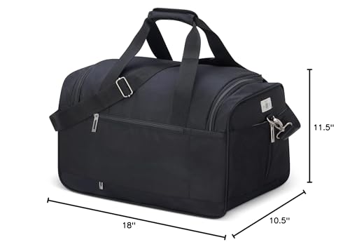 DELSEY Paris Sky Max 2.0 Duffle Carry-on Bag, Black