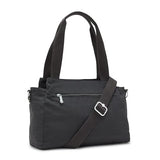 Kipling Womens Elysia Bag, Lightweight, Multi-compartment Magnetic Snap Pockets, Shoulder Crossbody Bag, Black Noir, 11.5 L X 9 H X 5 D US