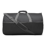 Amazon Essentials Duffel Bag for Travel and Sports, 25-inch Foldable Packable Nylon Bag with Multiple Zippered Pockets, 35 lb Weight Capacity, Collapsible for Easy Storage, Black