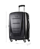 Samsonite Winfield 2 Hardside Expandable Luggage with Spinner Wheels, Charcoal, Checked-Large 28-Inch