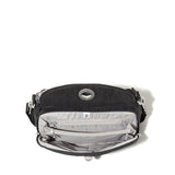 Baggallini Women's Calais Crossbody Bag, Black Cheetah Emboss