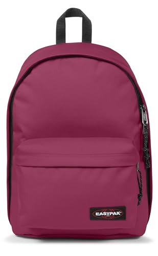 EASTPAK Out Of Office – 31L Backpack with Dual Compartments, 14-inch Laptop Tablet Sleeve, Utility Pocket, Bottle Holder, Wine Burgundy