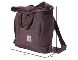 Carhartt Convertible Backpack Tote, Durable Tote Bag with Adjustable Backpack Straps and Laptop Sleeve, Wine