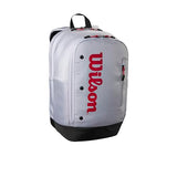 WILSON Pickleball Backpack - Holds up to 2 Paddles, Grey/Red