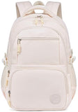 Bluboon Backpacks for School Girls Backpack Kids Bookbag Cute Backpack 8-12 School Supplies (Beige)