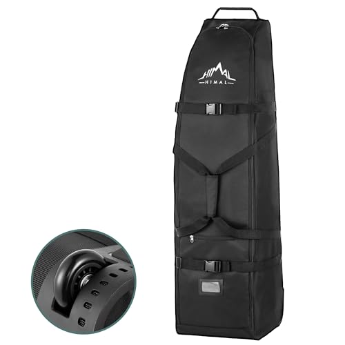 Himal Outdoors Soft-Sided Golf Travel Bag with Wheels- Heavy Duty 600D Polyester Oxford Wear-Resistant, Excellent Zipper Universal Size | Backpacks4Less