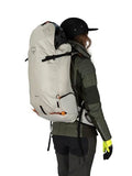 Osprey Firn 28L Ski and Snowboard Backpack, Sandy Grey/Tequila Orange, Small/Medium
