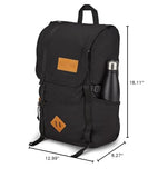 JanSport Hatchet Backpack – 15-inch Padded Laptop Compartment, Dual Water Bottle Pockets, Side Compression Straps, Black